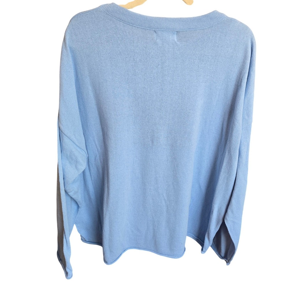 Town Pride USA Flag Crewneck Sweater Blue Knit American Patriotic July 4th XXL - Picture 2 of 5